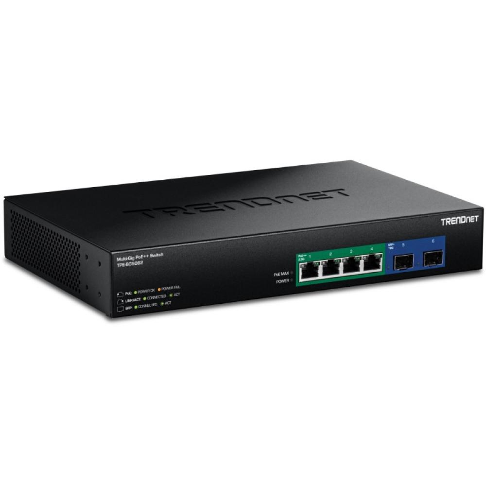 Trendnet - TPE-BG5062 switch No administrado 2.5G Ethernet (100/1000/2500) Energía sobre Ethernet (PoE) Negro