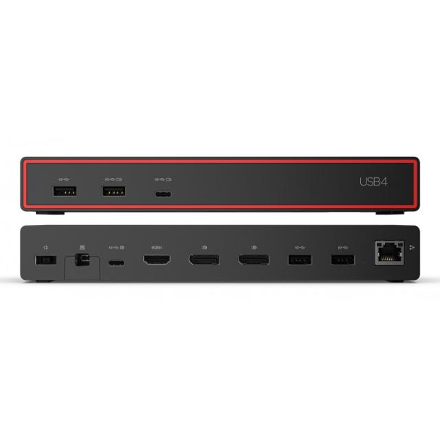 Lenovo - ThinkPad USB4 Dock 5000 Alámbrico Thunderbolt 4 Negro