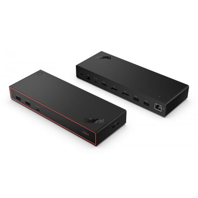 Lenovo - ThinkPad USB4 Dock 5000 Alámbrico Thunderbolt 4 Negro
