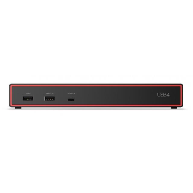 Lenovo - ThinkPad USB4 Dock 5000 Alámbrico Thunderbolt 4 Negro