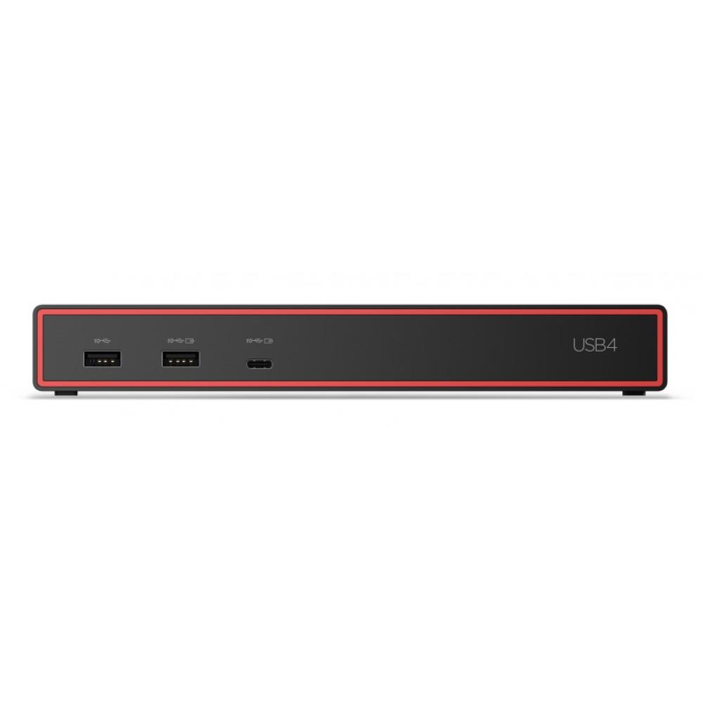 Lenovo - ThinkPad USB4 Dock 5000 Alámbrico Thunderbolt 4 Negro