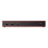 Lenovo - ThinkPad USB4 Dock 5000 Alámbrico Thunderbolt 4 Negro
