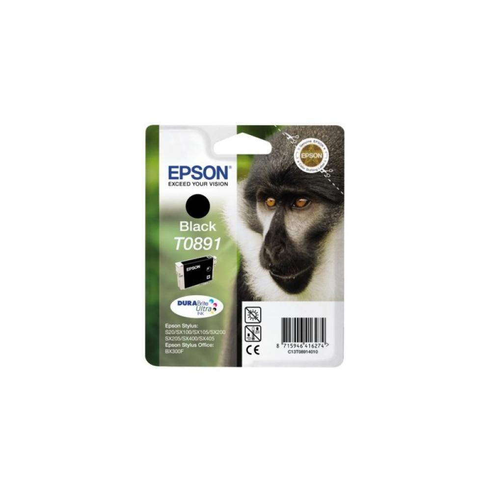Epson - Monkey Singlepack Black T0891 DURABrite Ultra Ink