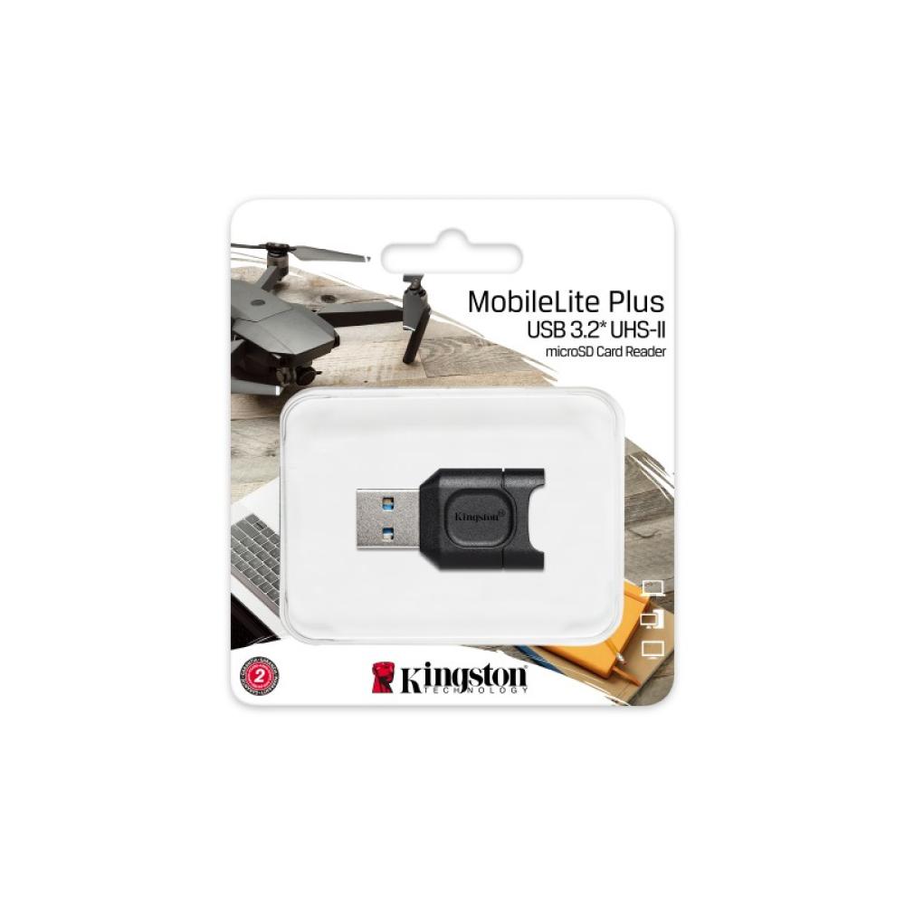 Kingston Technology - MobileLite Plus lector de tarjeta USB 3.2 Gen 1 (3.1 Gen 1) Type-A Negro