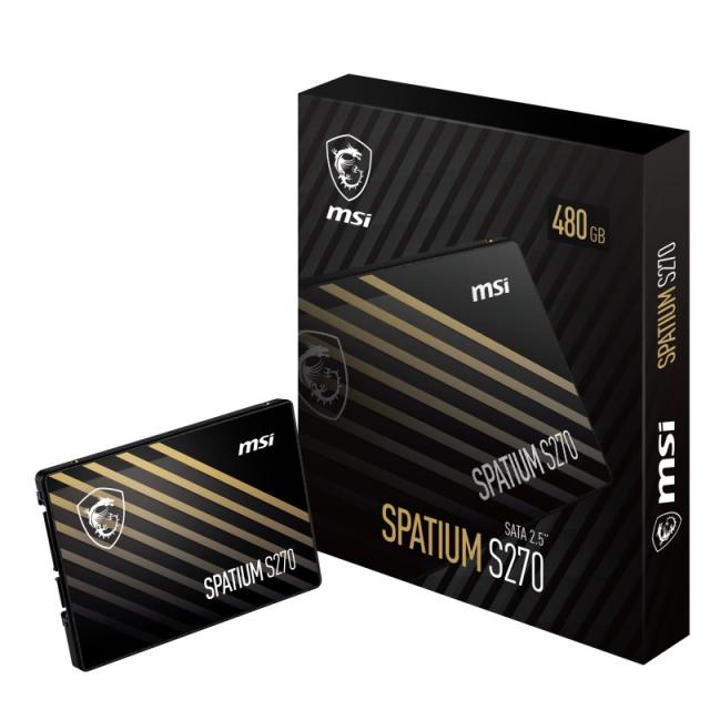 MSI - Spatium S270 SATA 2.5 480GB 2.5" Serial ATA III 3D NAND