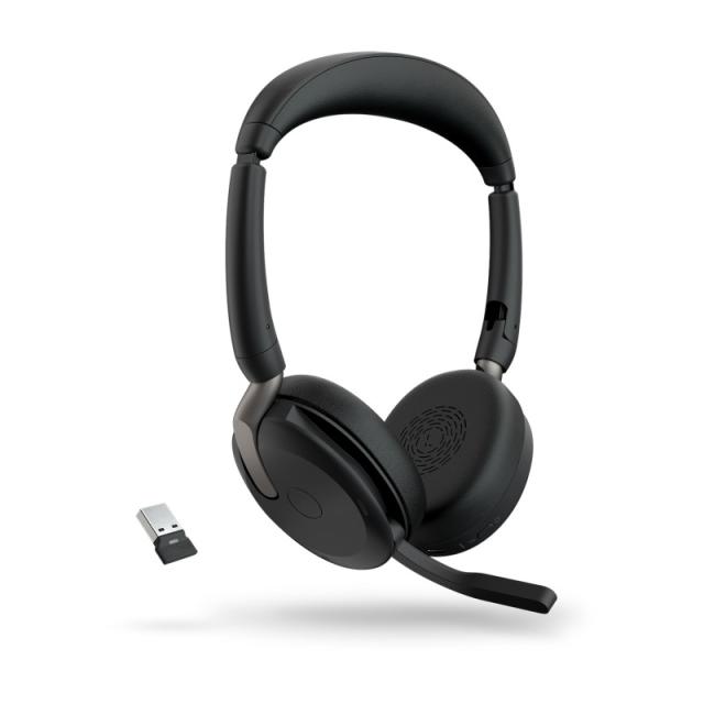 Jabra - Evolve2 65 Flex Auriculares Inalámbrico y alámbrico Diadema Oficina/Centro de llamadas Bluetooth Negro - 26699-989-989