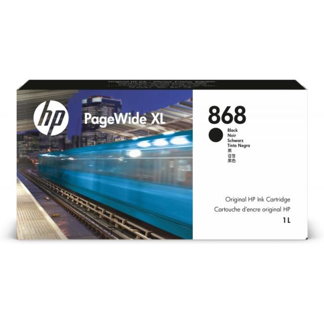HP - Cartucho de tinta negra PageWide XL 868 de 1 litro