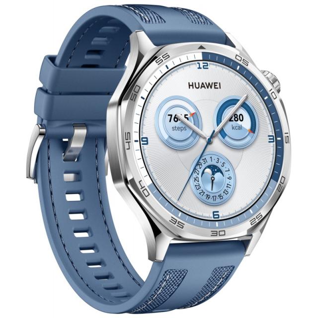 Huawei - WATCH GT5 46mm 3,63 cm (1.43") AMOLED Digital 466 x 466 Pixeles Acero inoxidable GPS (satélite)