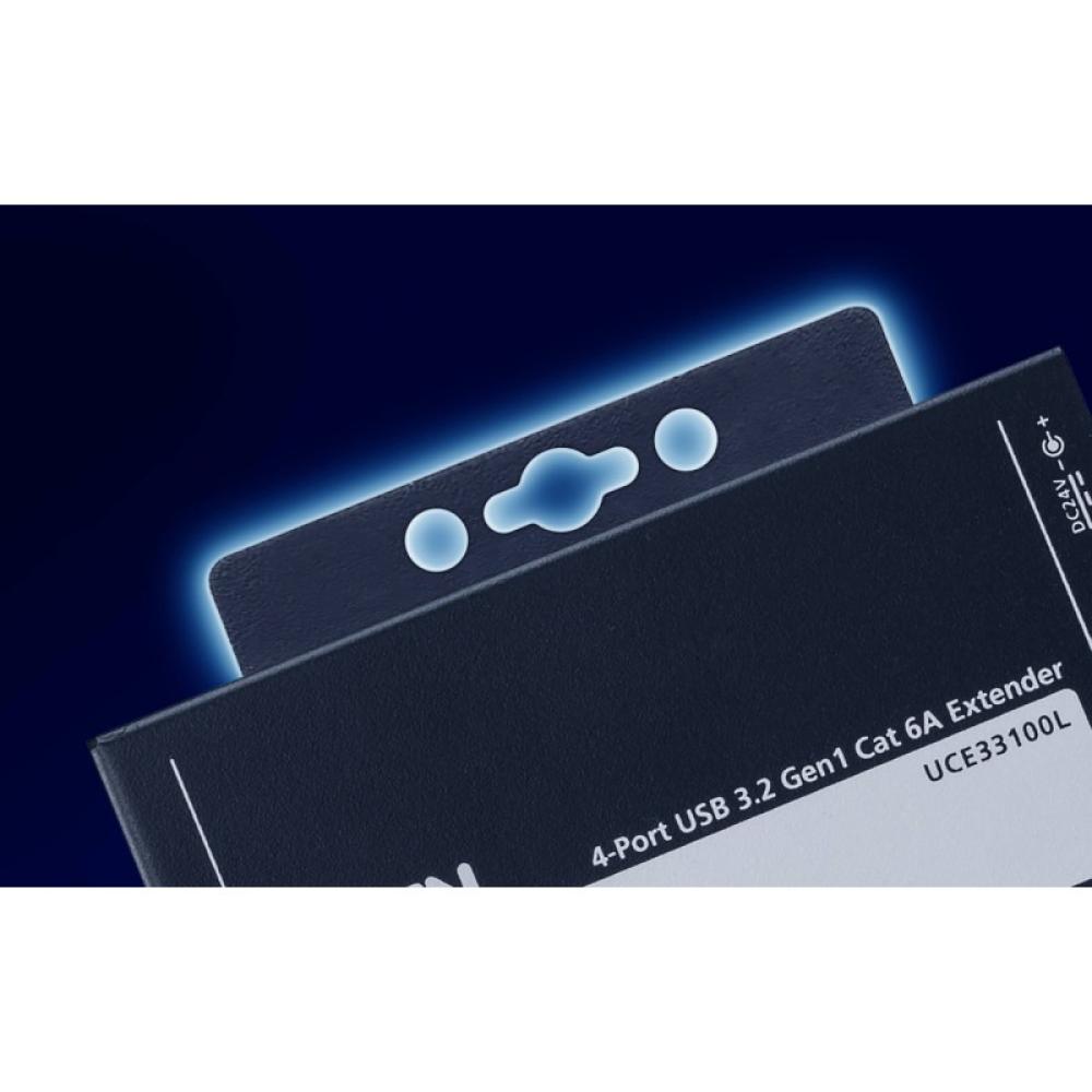 ATEN - UCE33100 Transmisor y receptor de red Negro