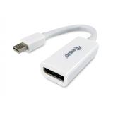 Equip - Adaptador de Mini DisplayPort a DisplayPort, color blanco