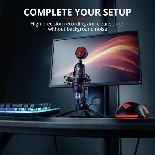 Trust - GXT 244 Buzz Negro, Rojo Micrófono para PC