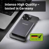 Intenso - Batería Externa Magnética MW5000 5000 mAh – Compatible con MagSafe, Carga Inalámbrica 15W, USB-C PD 20W, Delgada y Com