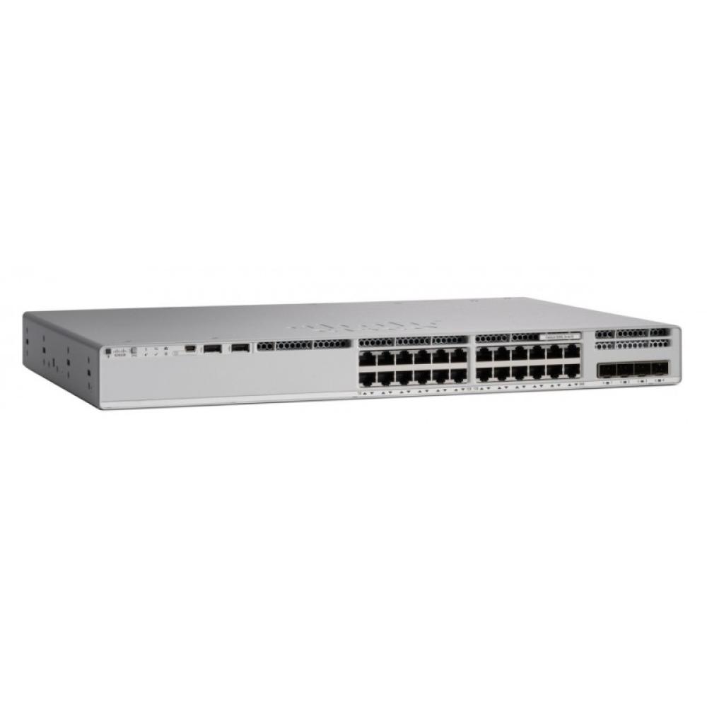Cisco - Catalyst 9200L Gestionado L3 Gigabit Ethernet (10/100/1000) Energía sobre Ethernet (PoE) Gris - C9200L-24P-4G-E