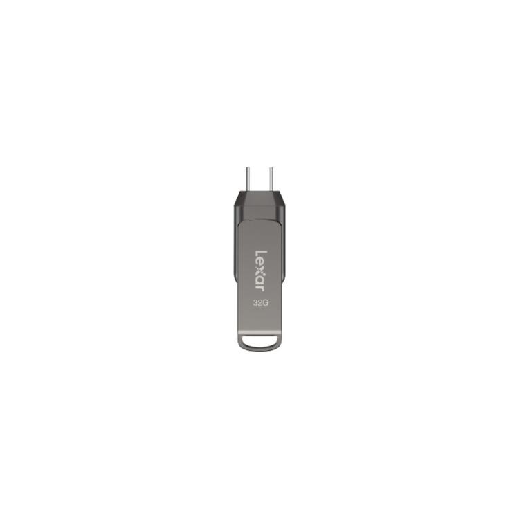 Lexar - JumpDrive Dual Drive D400 unidad flash USB 32 GB USB Type-A / USB Type-C 3.2 Gen 2 (3.1 Gen 2) Plata