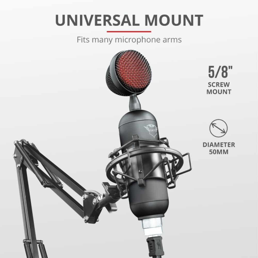 Trust - GXT 244 Buzz Negro, Rojo Micrófono para PC