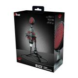 Trust - GXT 244 Buzz Negro, Rojo Micrófono para PC