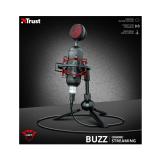 Trust - GXT 244 Buzz Negro, Rojo Micrófono para PC