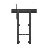 AISENS - Soporte Suelo Con Manivela y Fijacion a Pared, TV 120kg de 60"-100", Negro