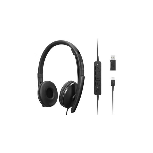 Lenovo - 4XD1M39029 auricular y casco Auriculares Alámbrico Diadema USB Tipo C Negro