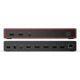 Lenovo - ThinkPad USB4 Smart Dock 5500 with 135W Adapter Alámbrico Negro