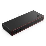 Lenovo - ThinkPad USB4 Smart Dock 5500 with 135W Adapter Alámbrico Negro