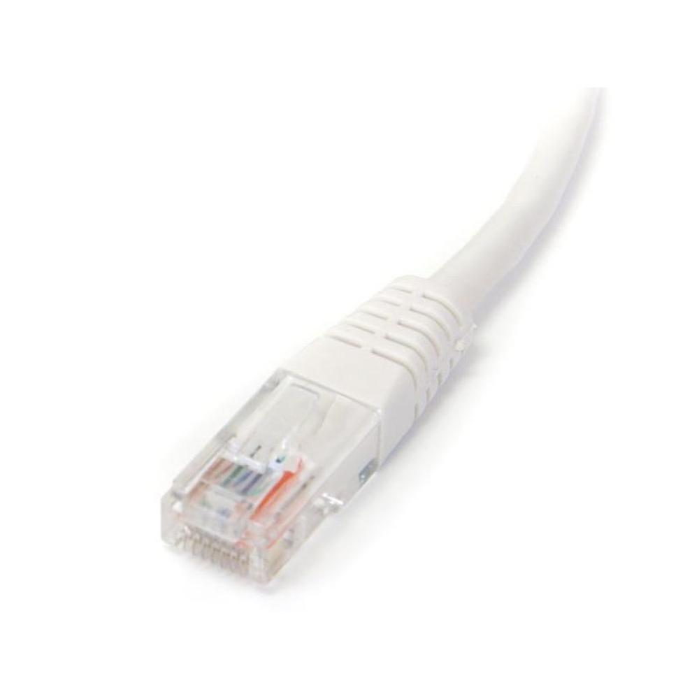 StarTech.com - Cable de Red Ethernet 15m UTP Patch Cat5e Cat 5e RJ45 Moldeado - Blanco