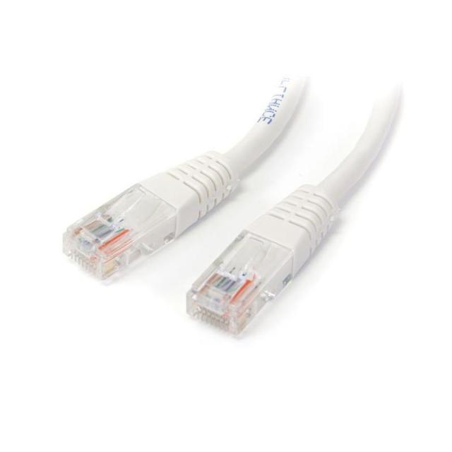 StarTech.com - Cable de Red Ethernet 15m UTP Patch Cat5e Cat 5e RJ45 Moldeado - Blanco
