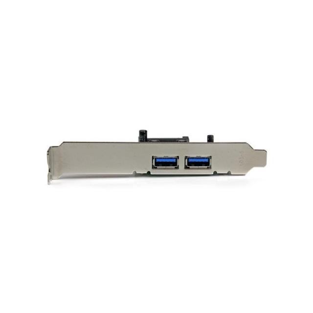 StarTech.com - Tarjeta PCI Express de 2 Puertos USB 3.0 SuperSpeed con UASP y Alimentación SATA - Adaptador Interno