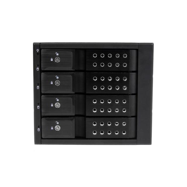 StarTech.com - Rack Móvil Backplane de 4 Bahías de Intercambio en Caliente - Rack Móvil Hot Swap sin Bandeja para Unidades de DD