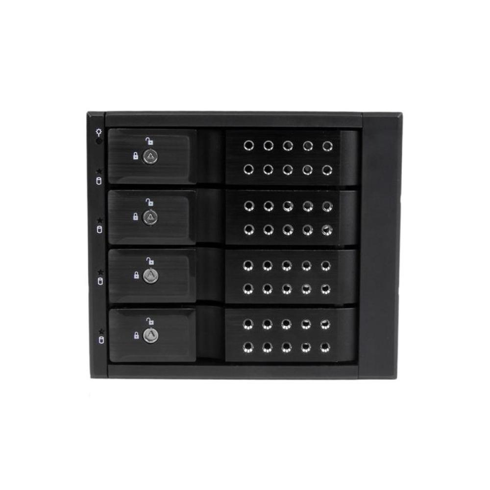 StarTech.com - Rack Móvil Backplane de 4 Bahías de Intercambio en Caliente - Rack Móvil Hot Swap sin Bandeja para Unidades de DD