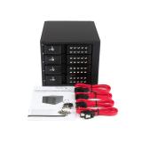 StarTech.com - Rack Móvil Backplane de 4 Bahías de Intercambio en Caliente - Rack Móvil Hot Swap sin Bandeja para Unidades de DD
