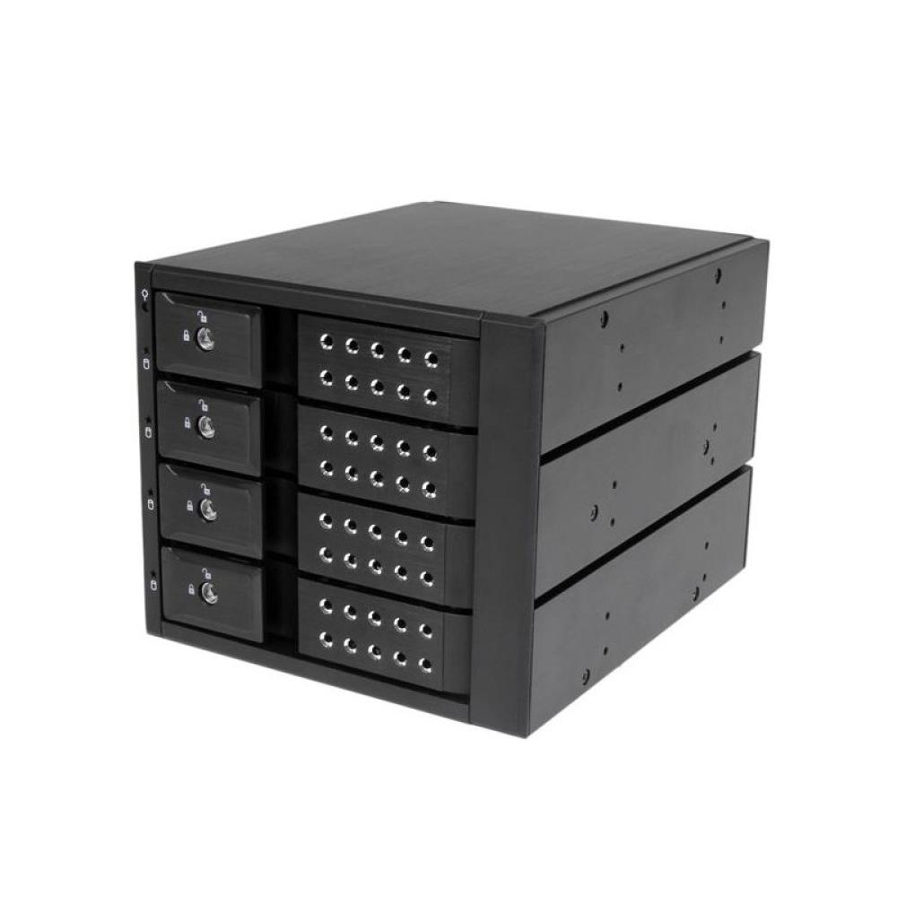 StarTech.com - Rack Móvil Backplane de 4 Bahías de Intercambio en Caliente - Rack Móvil Hot Swap sin Bandeja para Unidades de DD