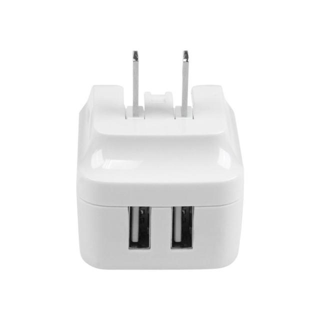 StarTech.com - Cargador de Pared USB de 2 Puertos para Tablets Smartphones - Cargador Blanco de Alta Potencia para Viajes