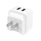 StarTech.com - Cargador de Pared USB de 2 Puertos para Tablets Smartphones - Cargador Blanco de Alta Potencia para Viajes