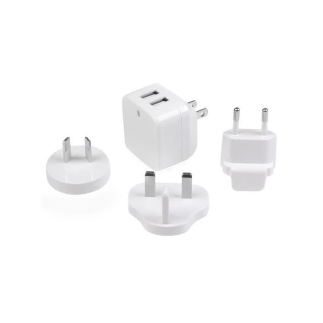 StarTech.com - Cargador de Pared USB de 2 Puertos para Tablets Smartphones - Cargador Blanco de Alta Potencia para Viajes