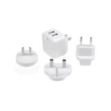 StarTech.com - Cargador de Pared USB de 2 Puertos para Tablets Smartphones - Cargador Blanco de Alta Potencia para Viajes