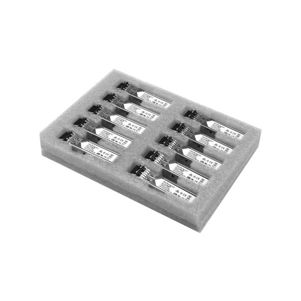 StarTech.com - Paquete de 10 Módulos SFP Compatibles con Cisco GLC-SX-MM - 1000BASE-SX - Multimodo 1GbE - SFP Ethernet Gigabit 1