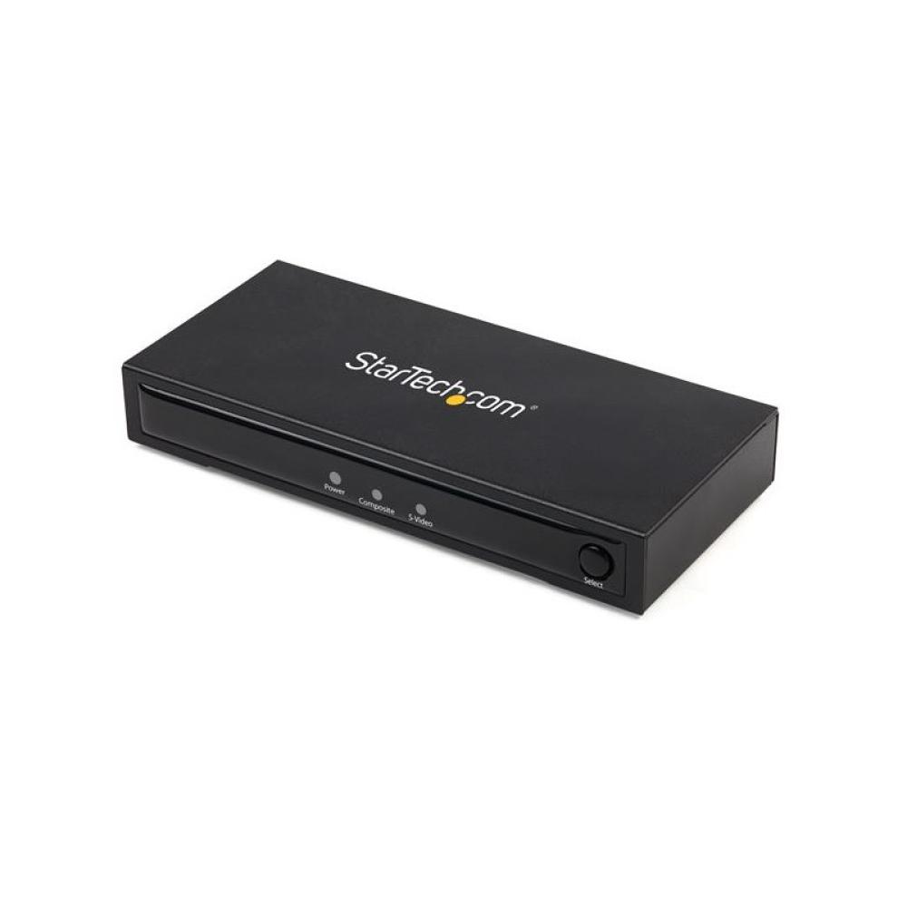 StarTech.com - Conversor Adaptador de Vídeo Compuesto o S-Video a HDMI con Audio - 720p - NTSC y PAL