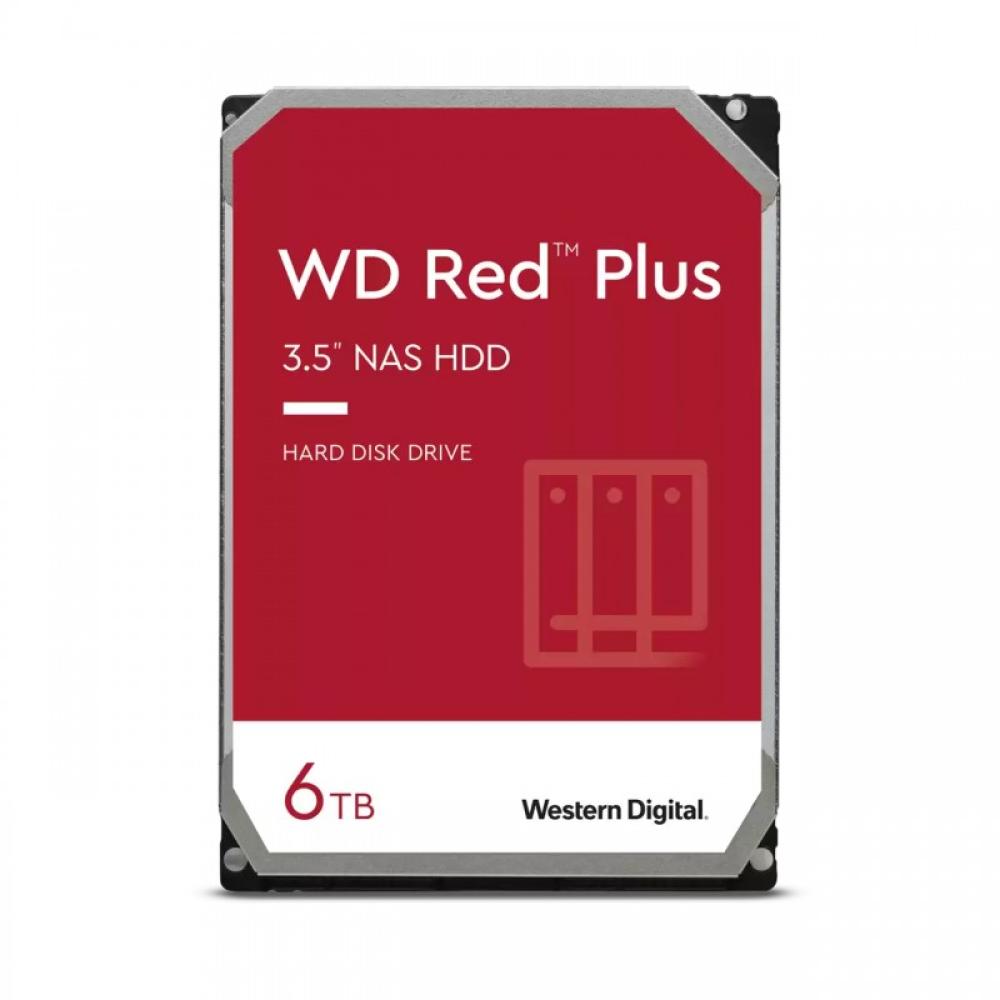 Western Digital - Red Plus disco duro interno 6 TB 5400 RPM 256 MB 3.5" Serial ATA III