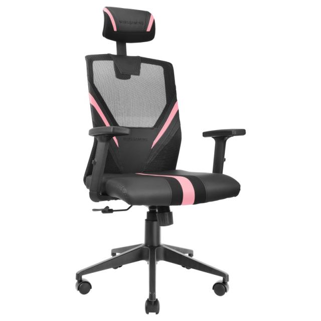 Mars Gaming - MGCERGOBPK Silla Gaming, Rosa, Grande