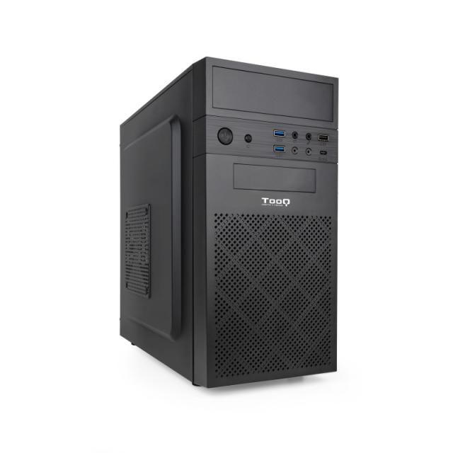 TooQ - Caja Minitorre Micro-ATX Negra - TQC-4701U3C-B