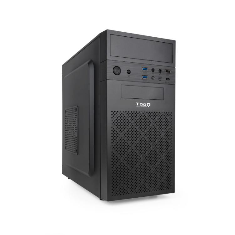 TooQ - Caja Minitorre Micro-ATX Negra - TQC-4701U3C-B