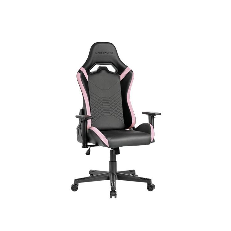 Mars Gaming - MGC-PRO, Silla Gaming Profesional, Acabado Cuero PU, Reposabrazos 2D y Respaldo Reclinable 135°, Cojin - MGCPROBPK