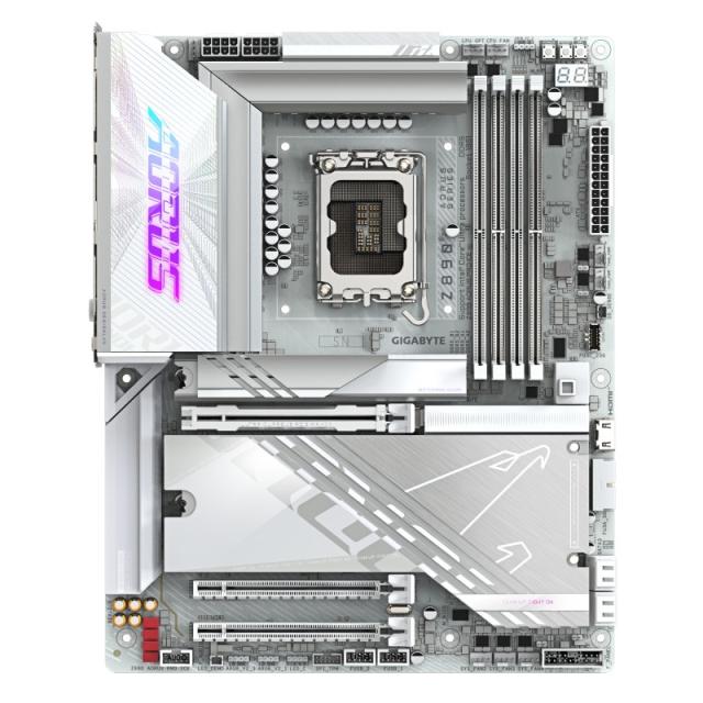 GIGABYTE - Placa base Z890 AORUS PRO ICE - Compatible con CPUs Intel Core Ultra (Serie 2), VRM de 16+1+2 fases, hasta 9500MHz DD