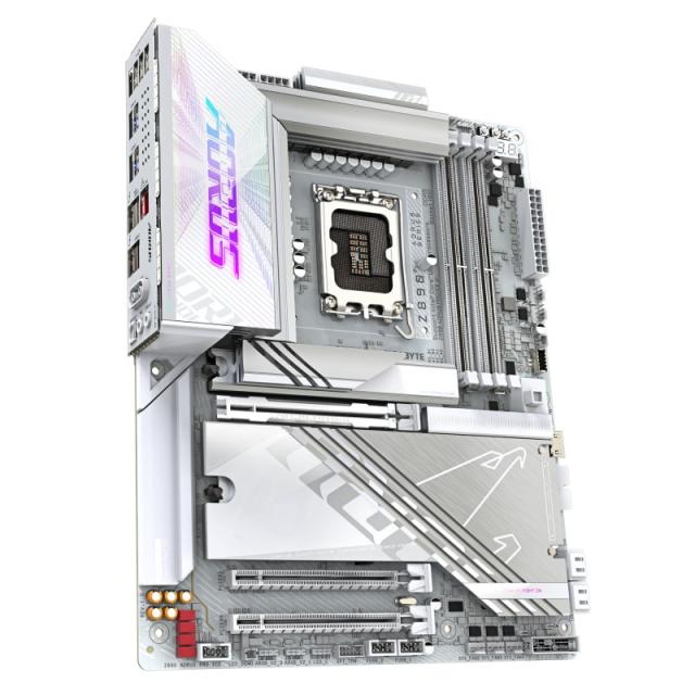 GIGABYTE - Placa base Z890 AORUS PRO ICE - Compatible con CPUs Intel Core Ultra (Serie 2), VRM de 16+1+2 fases, hasta 9500MHz DD