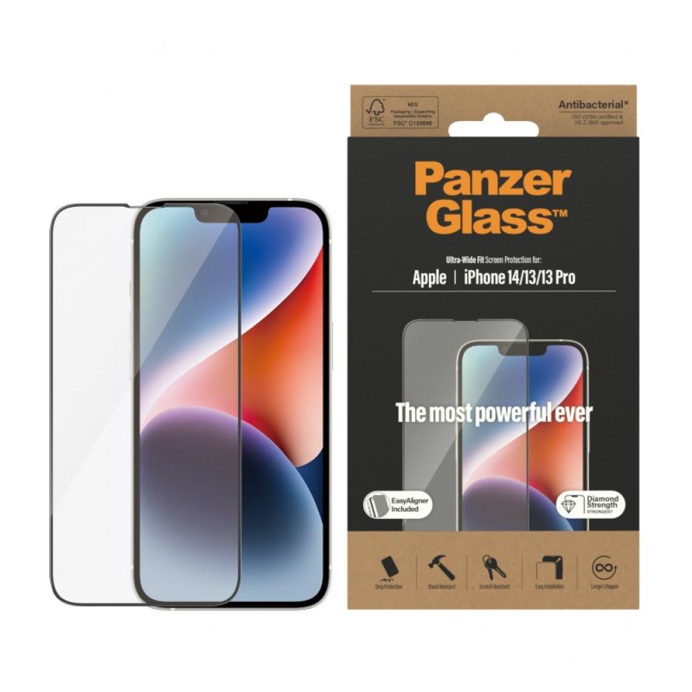 PanzerGlass - Screen Protector iPhone 14 / 13 / 13 Pro / Ultra-Wide Fit w. EasyAligner Protector de pantalla Apple 1 pieza(s)