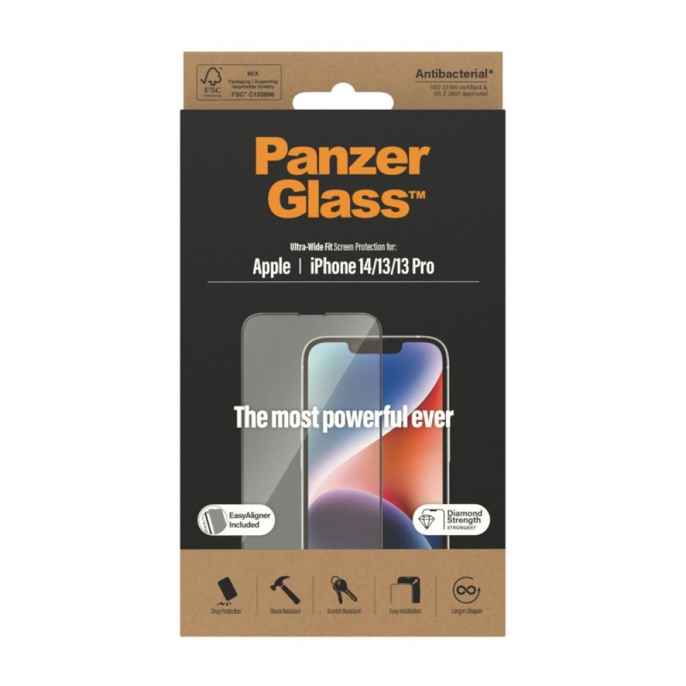 PanzerGlass - Screen Protector iPhone 14 / 13 / 13 Pro / Ultra-Wide Fit w. EasyAligner Protector de pantalla Apple 1 pieza(s)