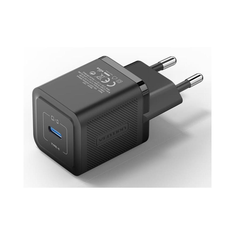 Vention - FEPB0-EU cargador de dispositivo móvil Auriculares, Smartphone, Reloj inteligente, Tableta Negro Corriente alterna Car