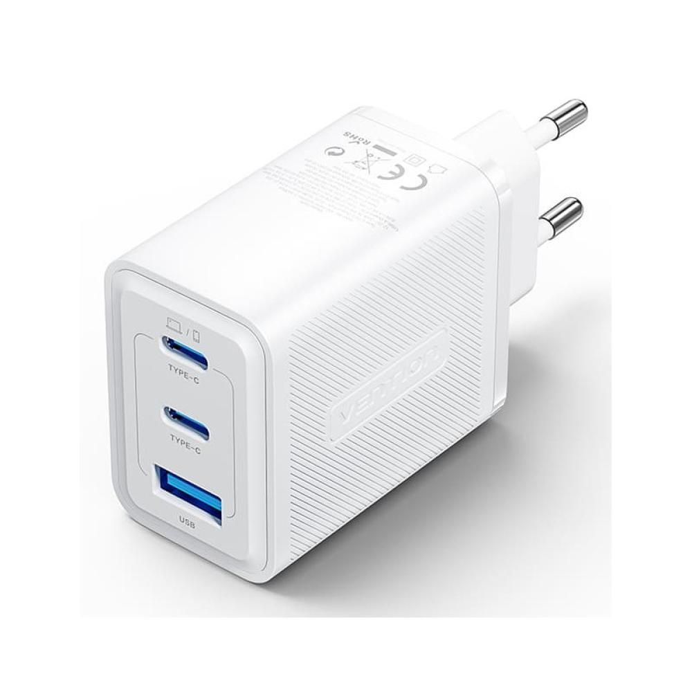 Vention - FERW0-EU cargador de dispositivo móvil Auriculares, Portátil, Smartphone, Reloj inteligente, Tableta Blanco Corriente