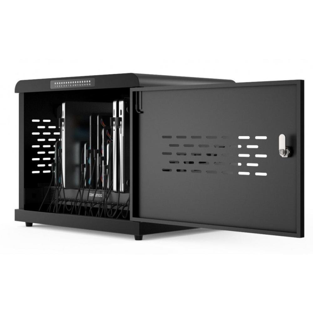 Compulocks - CC1601B-EU organizador para estación de carga Montaje en pared y sobremesa Acero Negro
